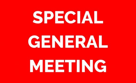 Special General Meeting 19th November